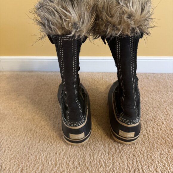 SOREL Black Waterproof Boots - Size 9 - Joan of Arc - Picture 3 of 8